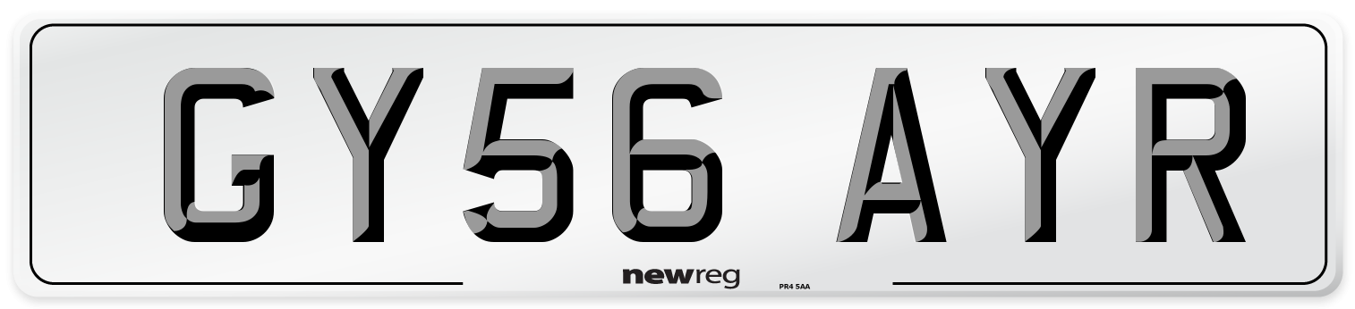 GY56 AYR Number Plate from New Reg
